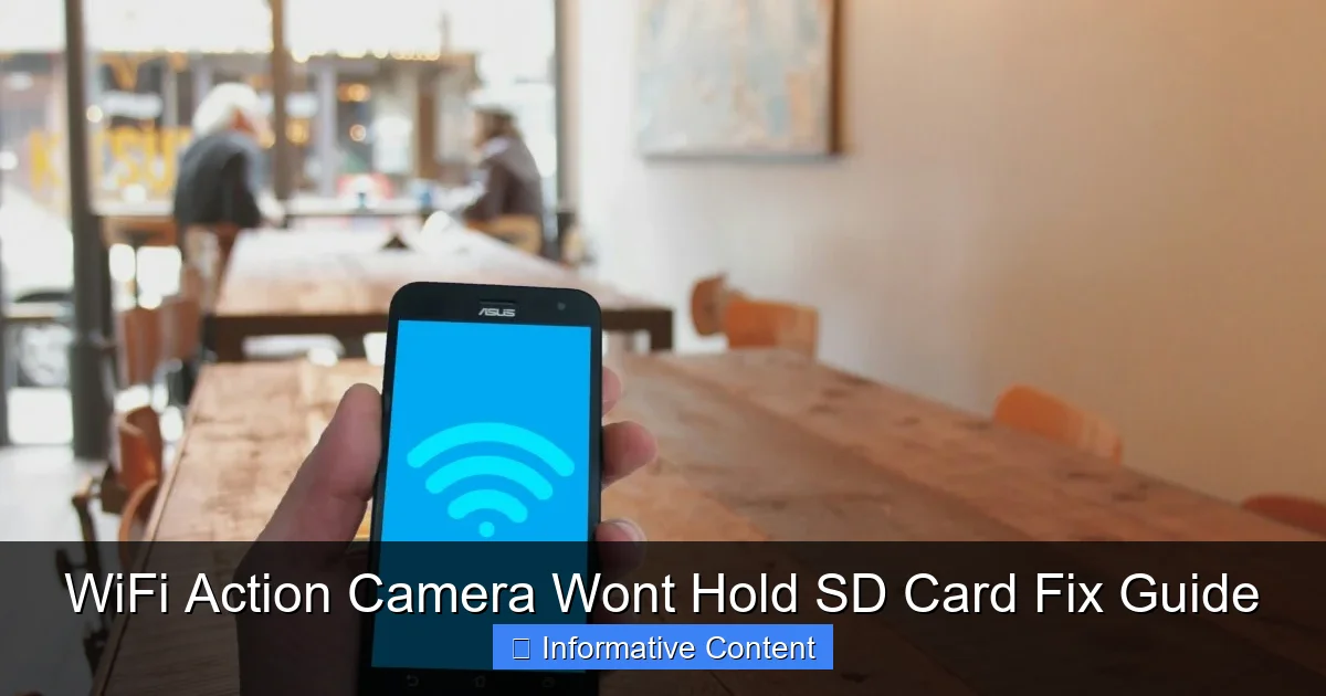 WiFi Action Camera Wont Hold SD Card Fix Guide