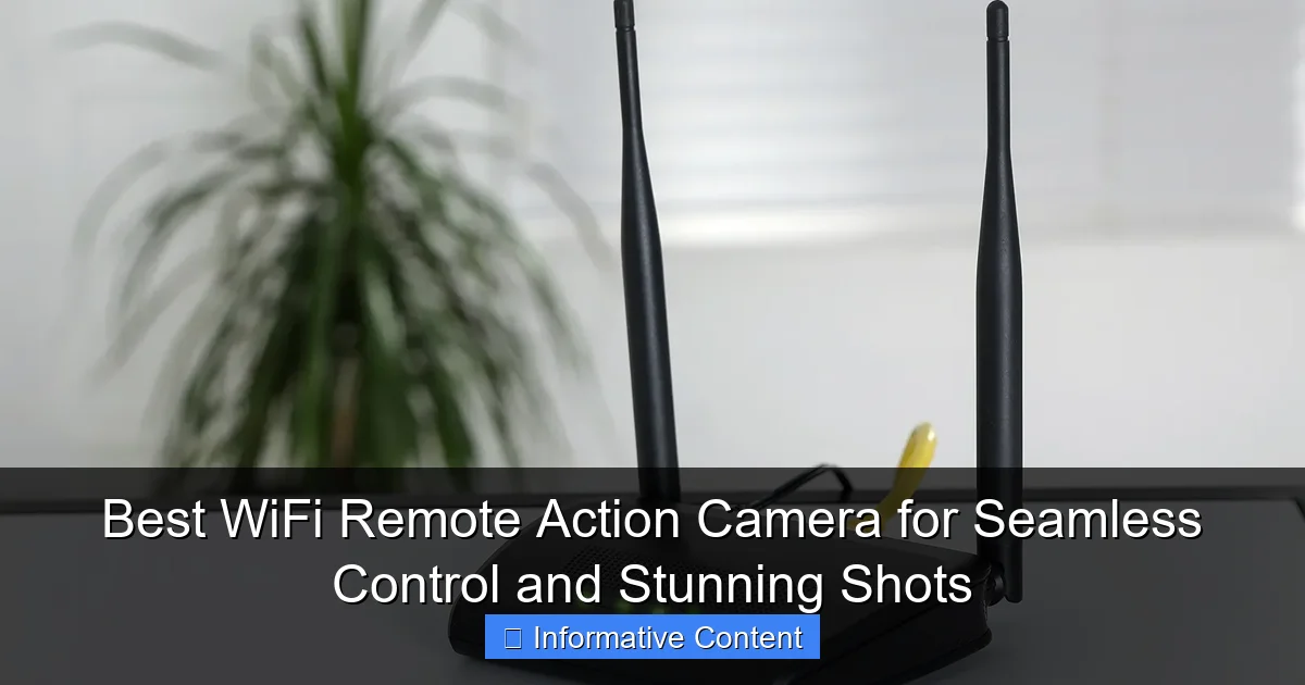 Best WiFi Remote Action Camera for Seamless Control and Stunning Shots