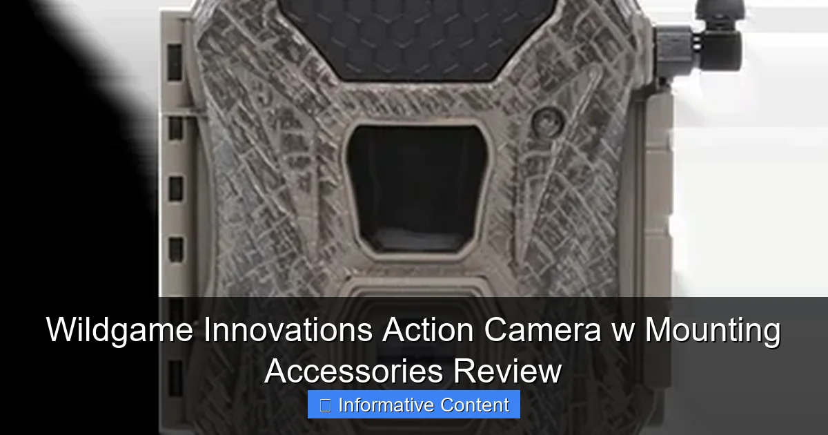 Wildgame Innovations Action Camera w Mounting Accessories Review