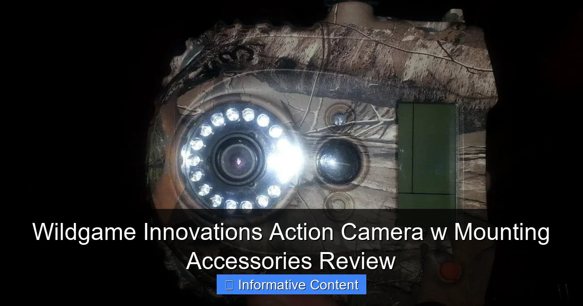 Wildgame Innovations Action Camera w Mounting Accessories Review