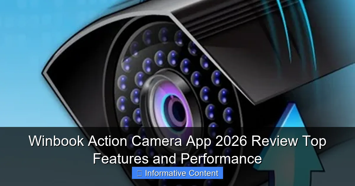 Winbook Action Camera App 2026 Review Top Features and Performance