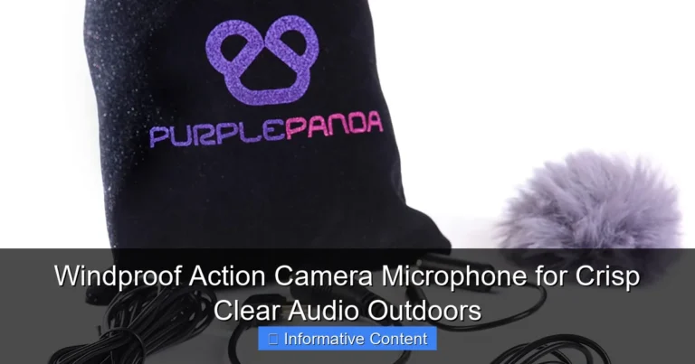 Windproof Action Camera Microphone for Crisp Clear Audio Outdoors