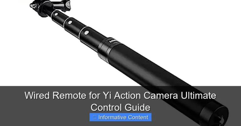 Wired Remote for Yi Action Camera Ultimate Control Guide
