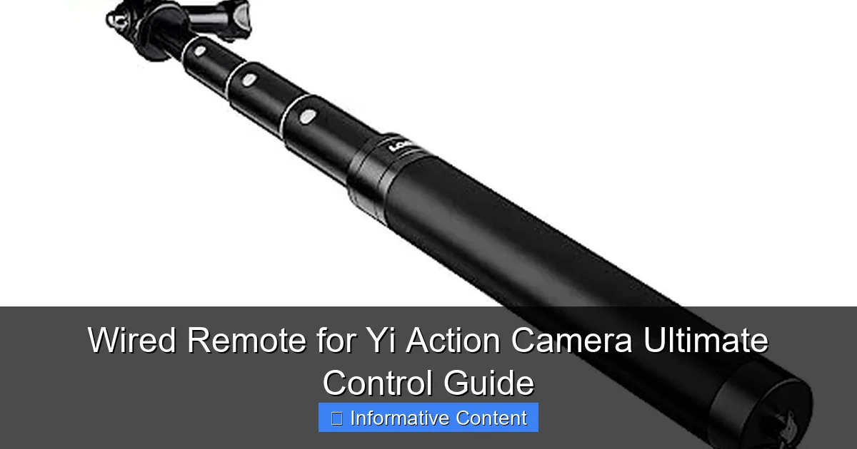 Wired Remote for Yi Action Camera Ultimate Control Guide