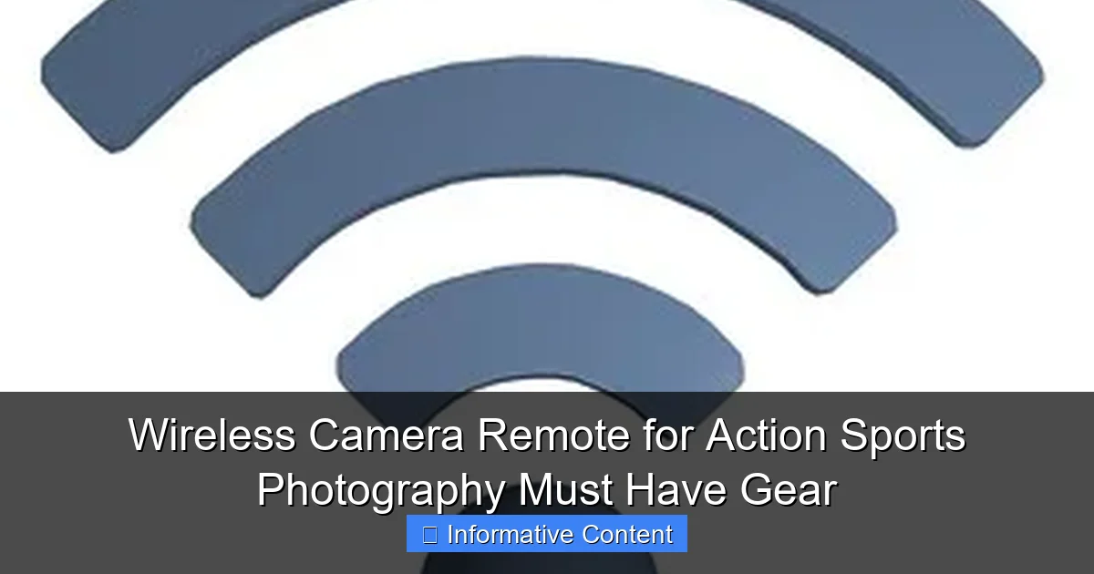Wireless Camera Remote for Action Sports Photography Must Have Gear