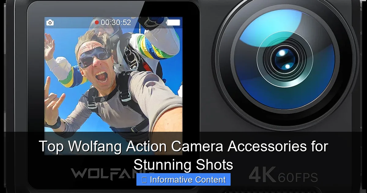 Top Wolfang Action Camera Accessories for Stunning Shots