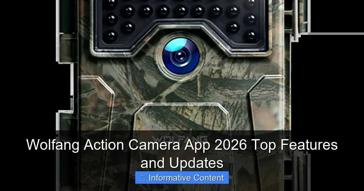 Wolfang Action Camera App 2026 Top Features and Updates