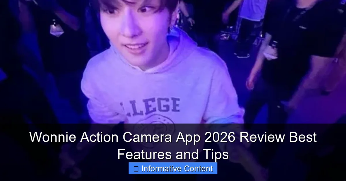 Wonnie Action Camera App 2026 Review Best Features and Tips