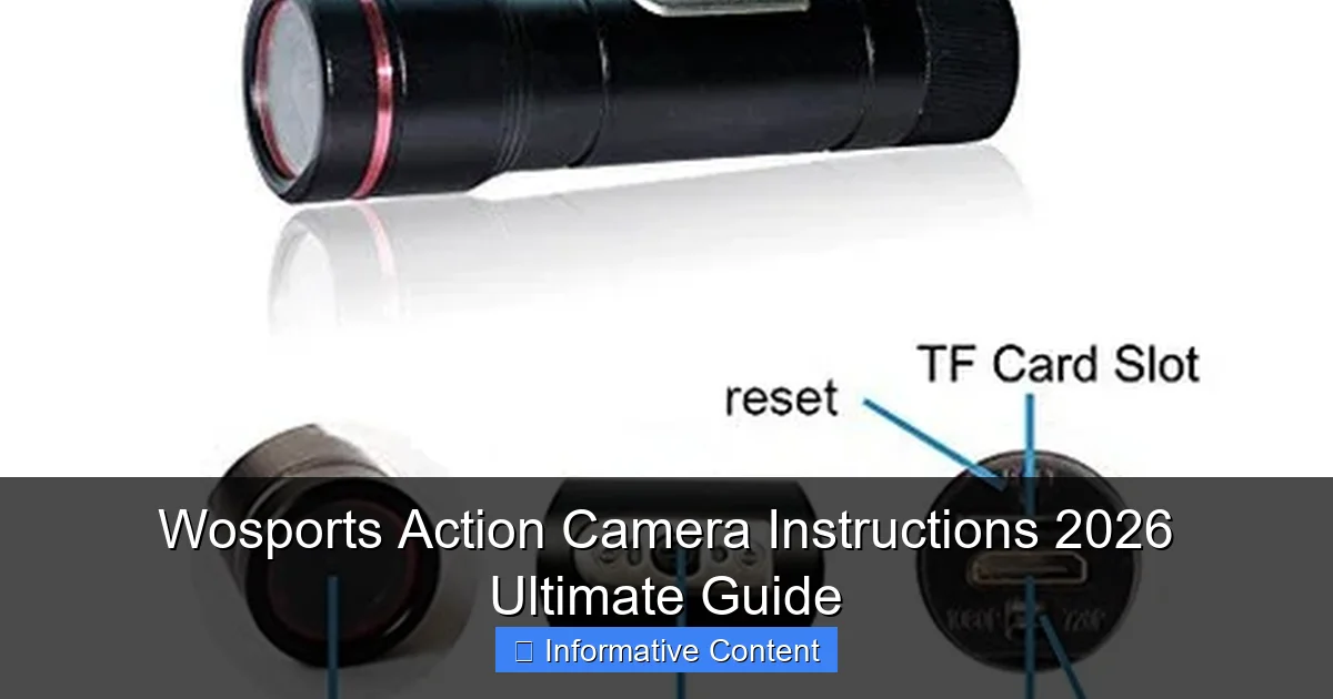 Wosports Action Camera Instructions 2026 Ultimate Guide