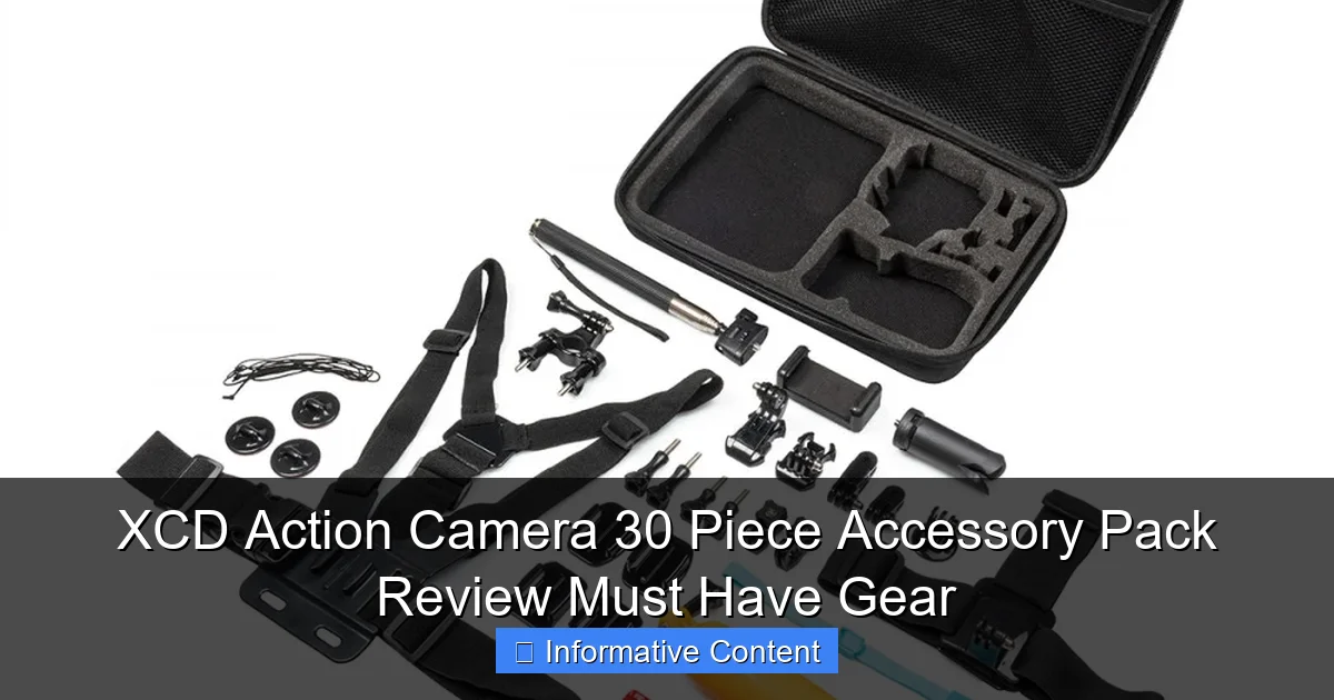 XCD Action Camera 30 Piece Accessory Pack Review Must Have Gear