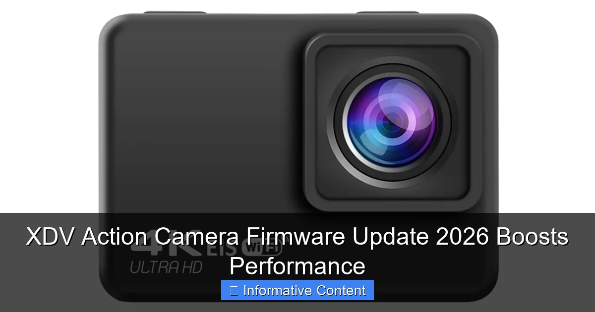 XDV Action Camera Firmware Update 2026 Boosts Performance