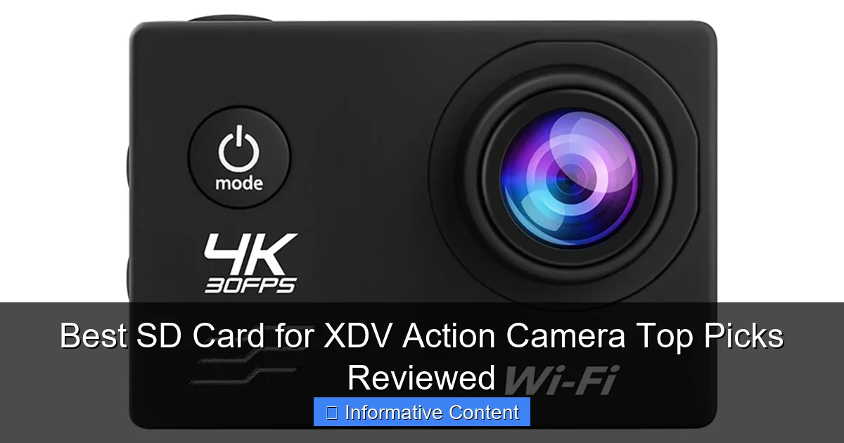 Best SD Card for XDV Action Camera Top Picks Reviewed
