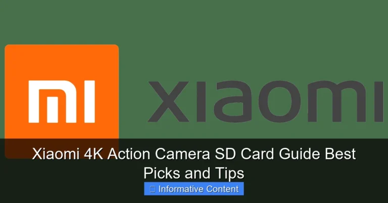 Xiaomi 4K Action Camera SD Card Guide Best Picks and Tips