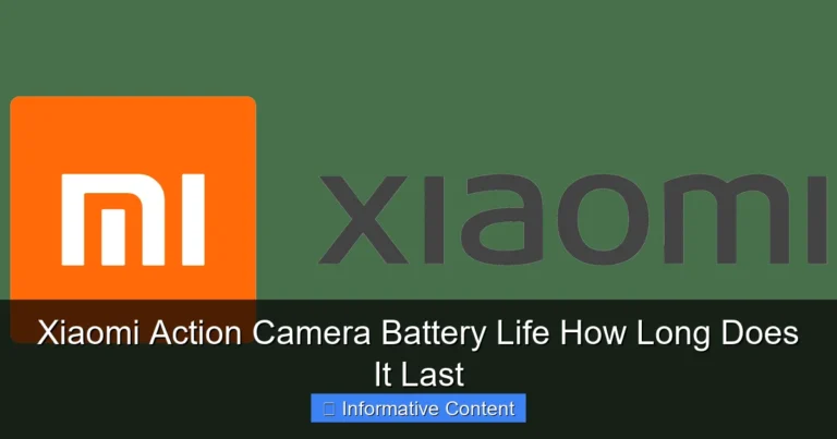 Xiaomi Action Camera Battery Life How Long Does It Last
