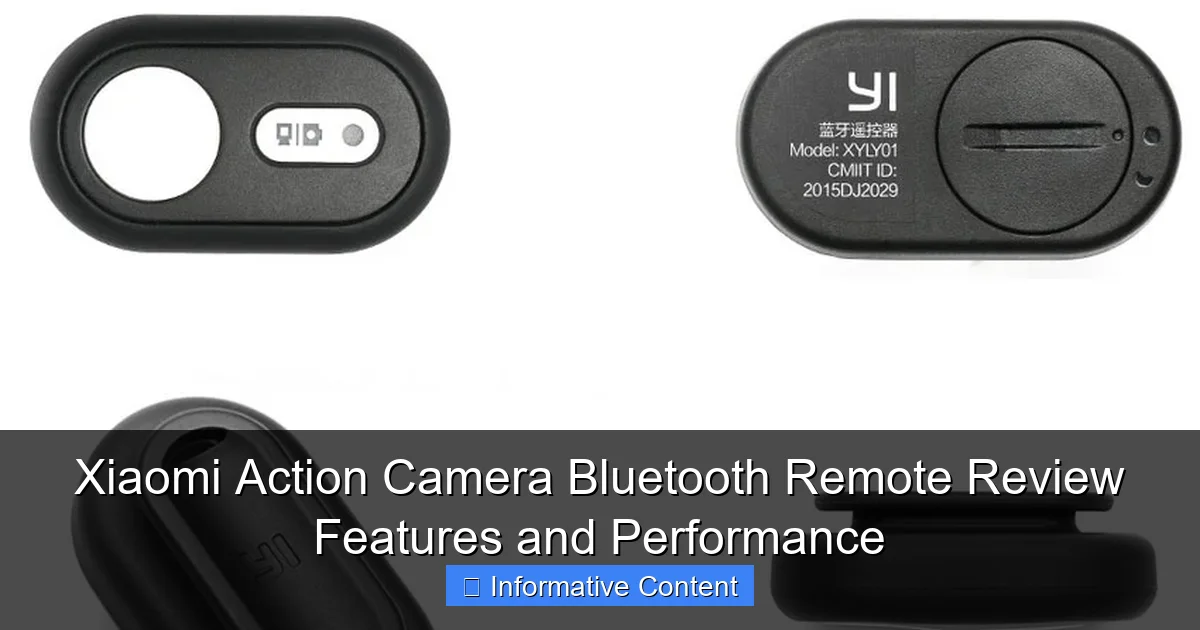 Xiaomi Action Camera Bluetooth Remote Review Features and Performance