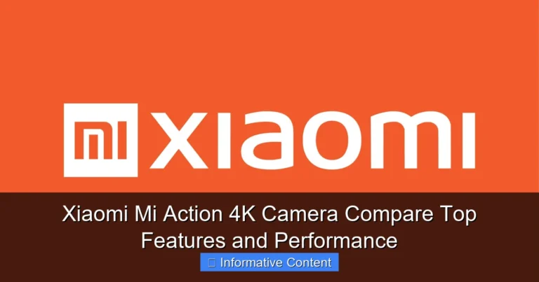 Xiaomi Mi Action 4K Camera Compare Top Features and Performance