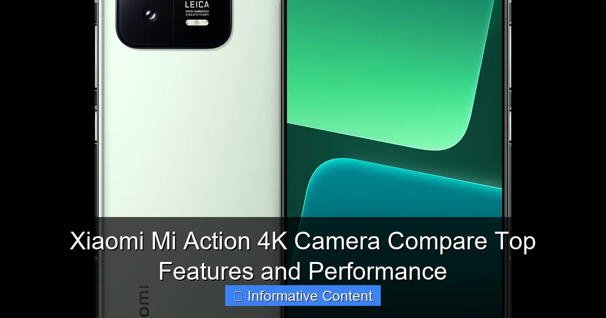 Xiaomi Mi Action 4K Camera Compare Top Features and Performance