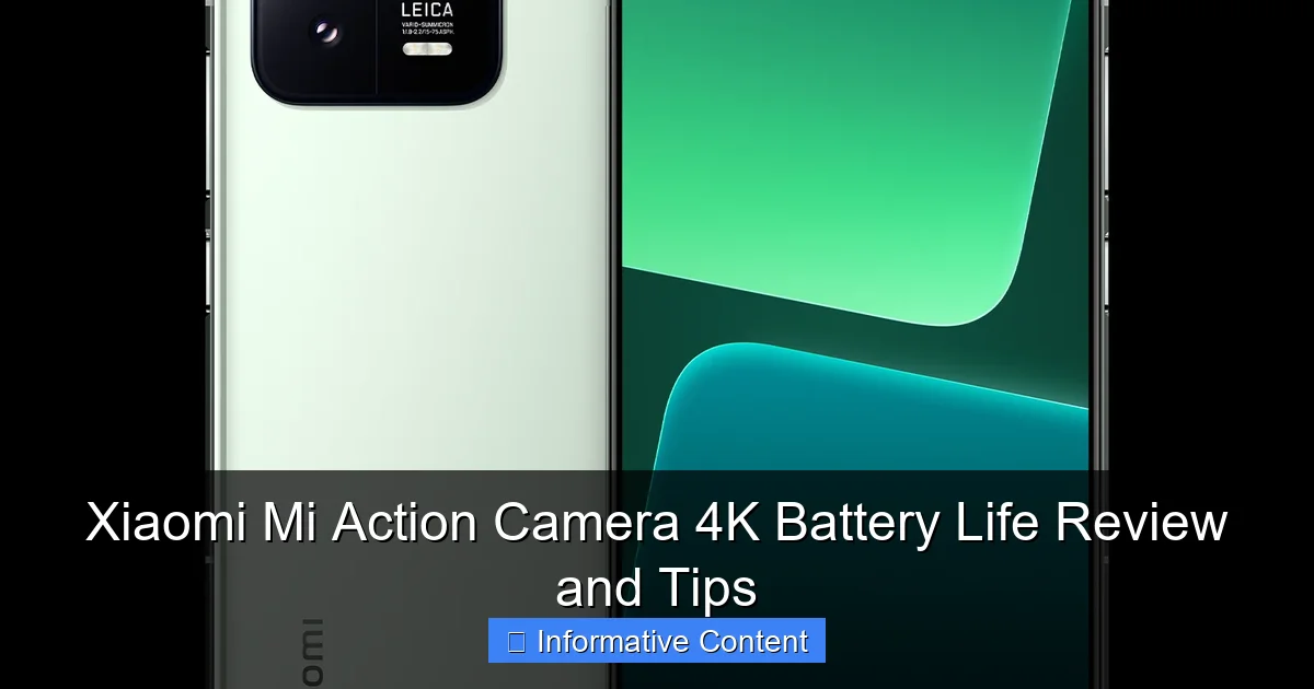 Xiaomi Mi Action Camera 4K Battery Life Review and Tips