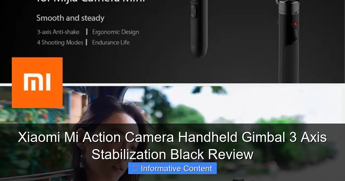 Xiaomi Mi Action Camera Handheld Gimbal 3 Axis Stabilization Black Review