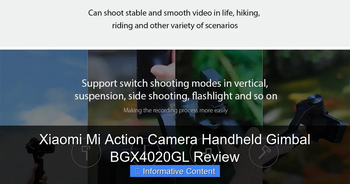 Xiaomi Mi Action Camera Handheld Gimbal BGX4020GL Review