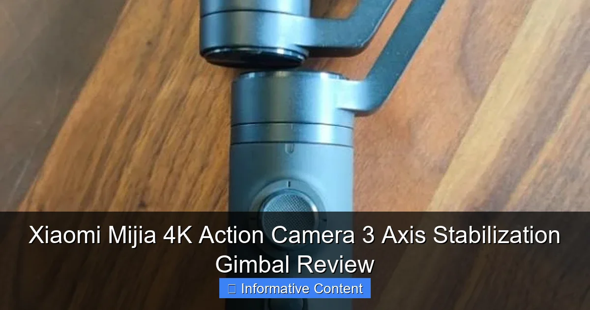 Xiaomi Mijia 4K Action Camera 3 Axis Stabilization Gimbal Review