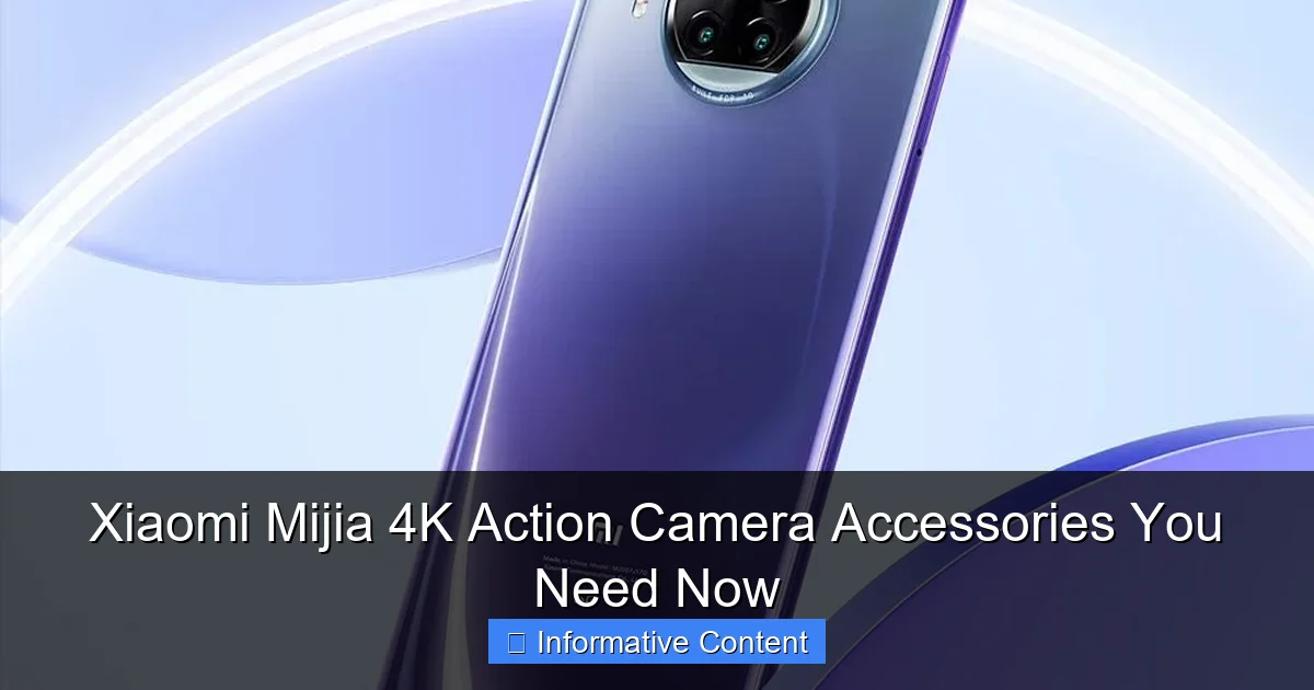Xiaomi Mijia 4K Action Camera Accessories You Need Now