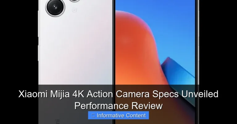 Xiaomi Mijia 4K Action Camera Specs Unveiled Performance Review