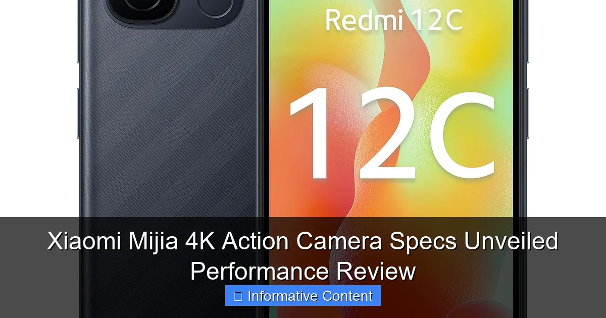 Xiaomi Mijia 4K Action Camera Specs Unveiled Performance Review