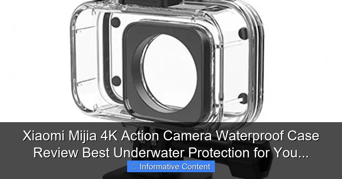Xiaomi Mijia 4K Action Camera Waterproof Case Review Best Underwater Protection for You...