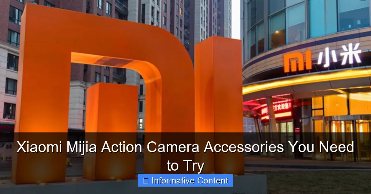 Xiaomi Mijia Action Camera Accessories You Need to Try
