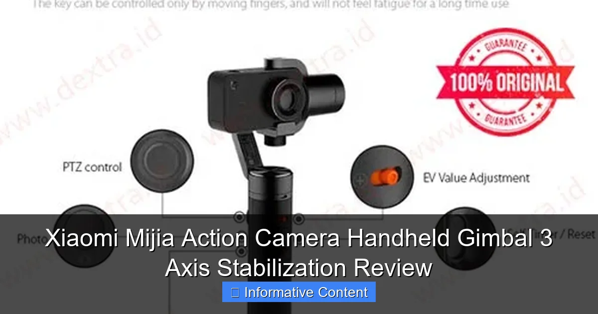 Xiaomi Mijia Action Camera Handheld Gimbal 3 Axis Stabilization Review