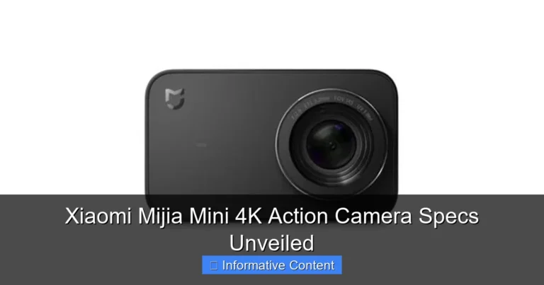Xiaomi Mijia Mini 4K Action Camera Specs Unveiled