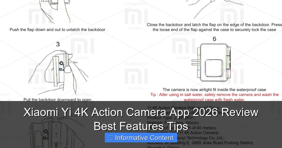 Xiaomi Yi 4K Action Camera App 2026 Review Best Features Tips