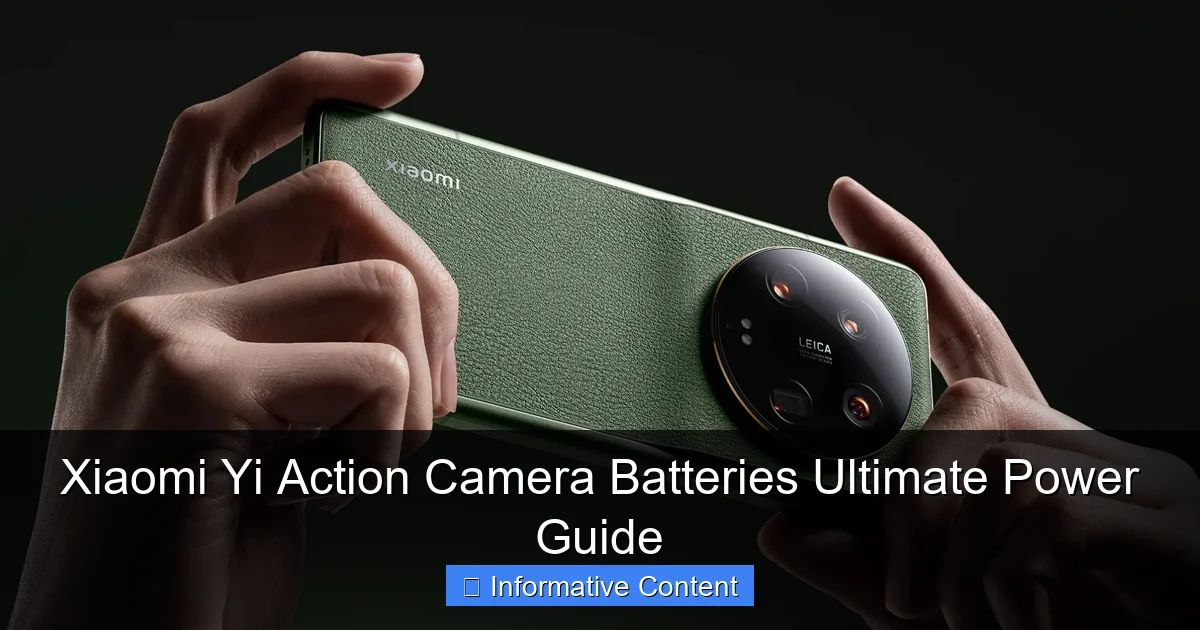 Xiaomi Yi Action Camera Batteries Ultimate Power Guide