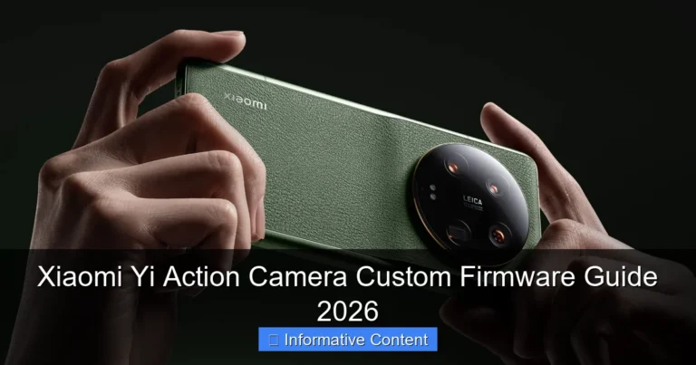 Xiaomi Yi Action Camera Custom Firmware Guide 2026