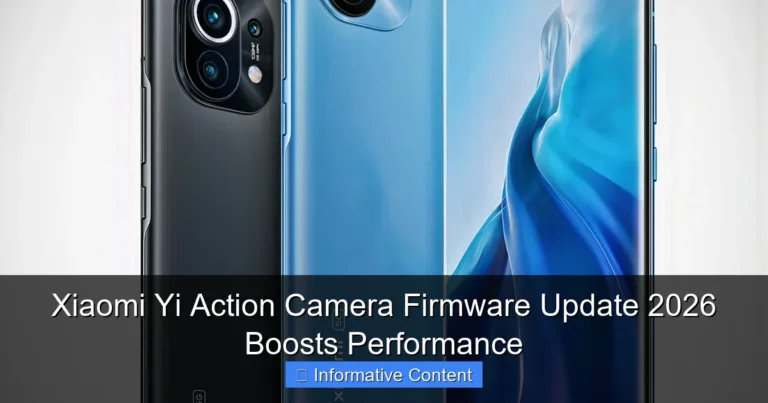 Xiaomi Yi Action Camera Firmware Update 2026 Boosts Performance