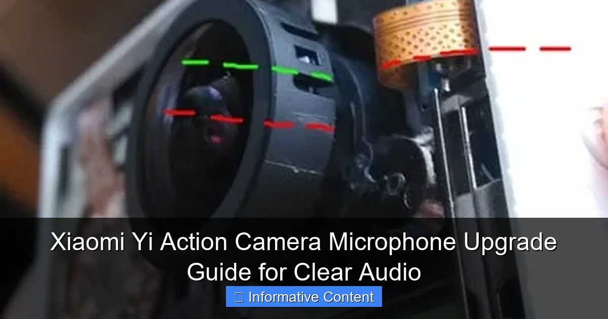 Xiaomi Yi Action Camera Microphone Upgrade Guide for Clear Audio