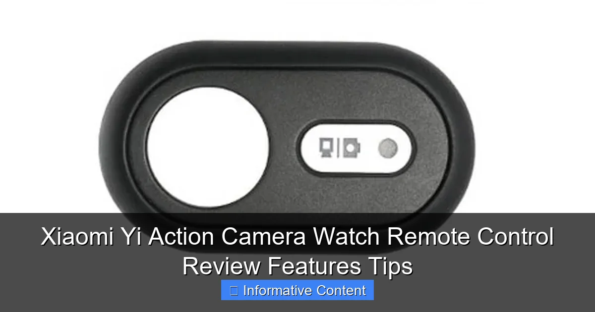 Xiaomi Yi Action Camera Watch Remote Control Review Features Tips