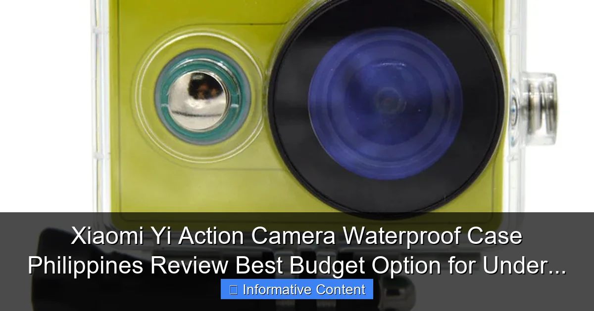 Xiaomi Yi Action Camera Waterproof Case Philippines Review Best Budget Option for Under...