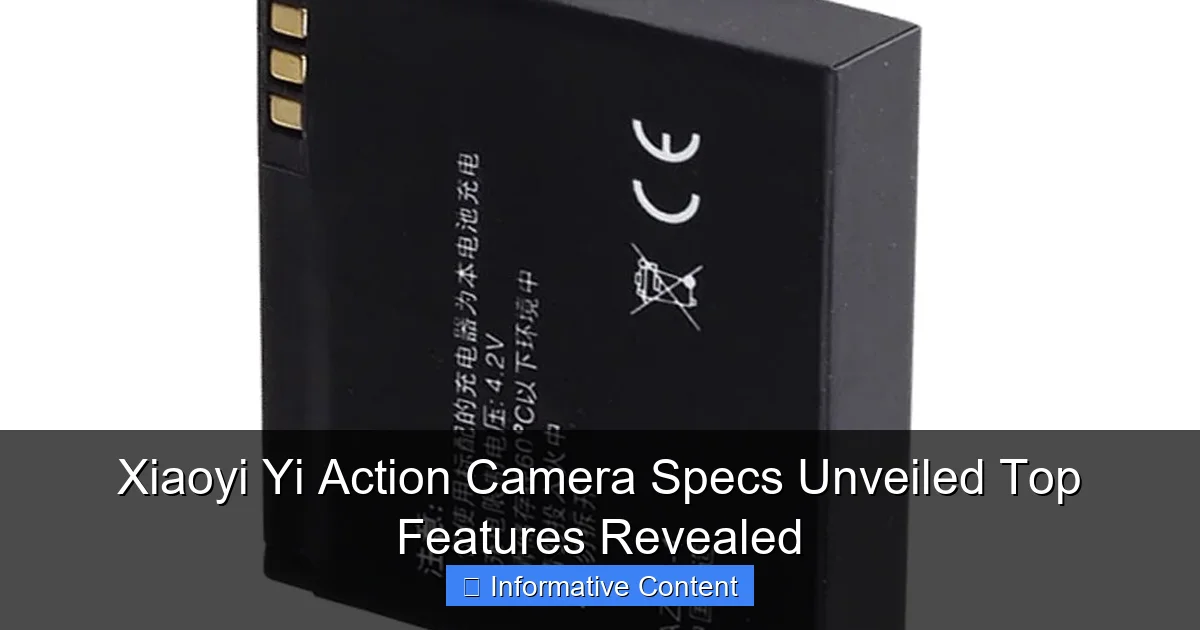 Xiaoyi Yi Action Camera Specs Unveiled Top Features Revealed