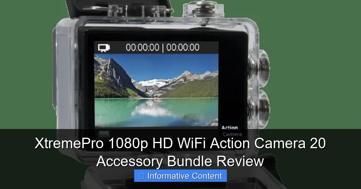 XtremePro 1080p HD WiFi Action Camera 20 Accessory Bundle Review