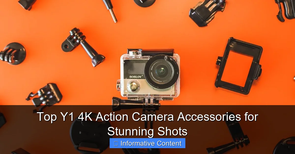 Top Y1 4K Action Camera Accessories for Stunning Shots