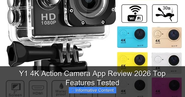 Y1 4K Action Camera App Review 2026 Top Features Tested