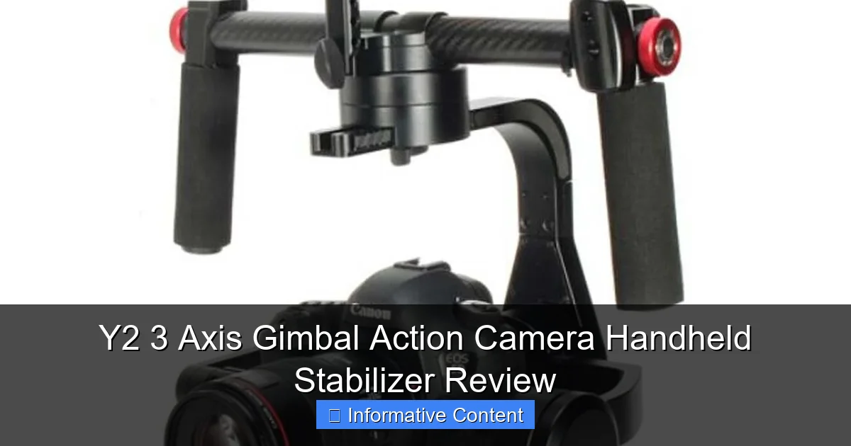 Y2 3 Axis Gimbal Action Camera Handheld Stabilizer Review