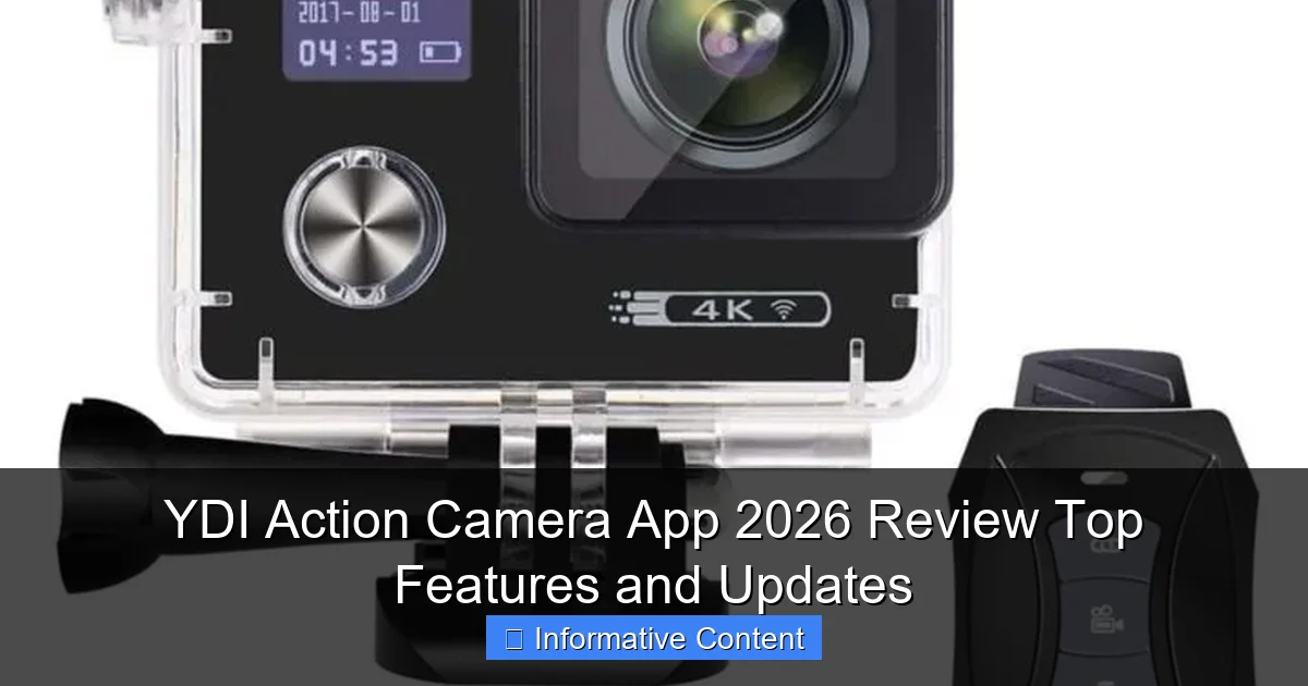 YDI Action Camera App 2026 Review Top Features and Updates