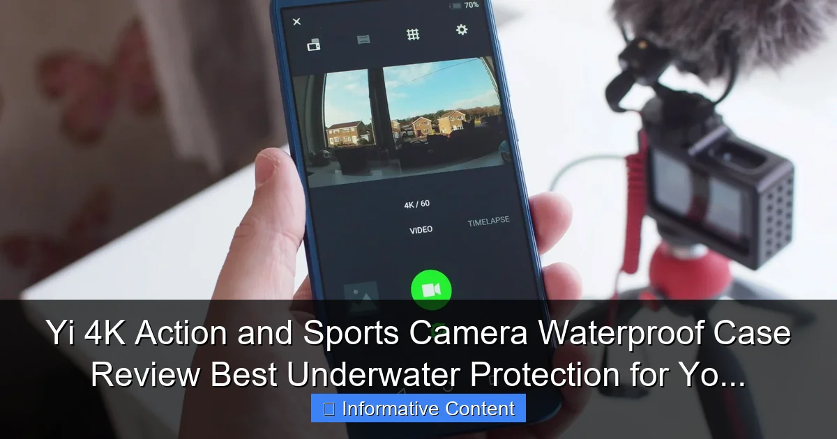 Yi 4K Action and Sports Camera Waterproof Case Review Best Underwater Protection for Yo...