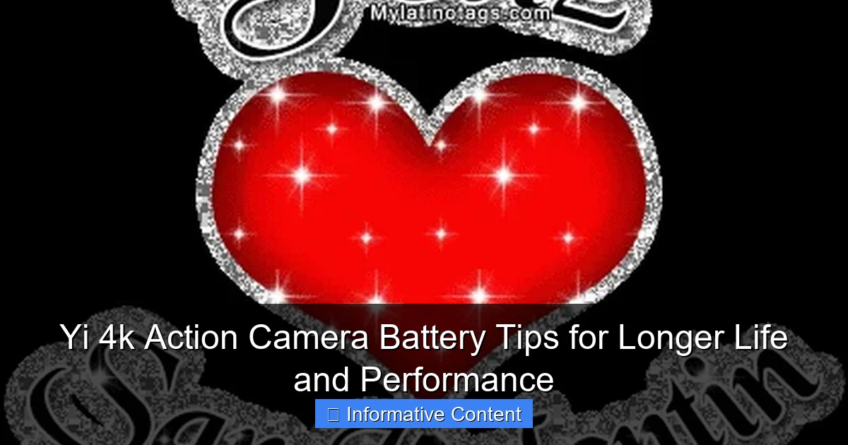 Yi 4k Action Camera Battery Tips for Longer Life and Performance