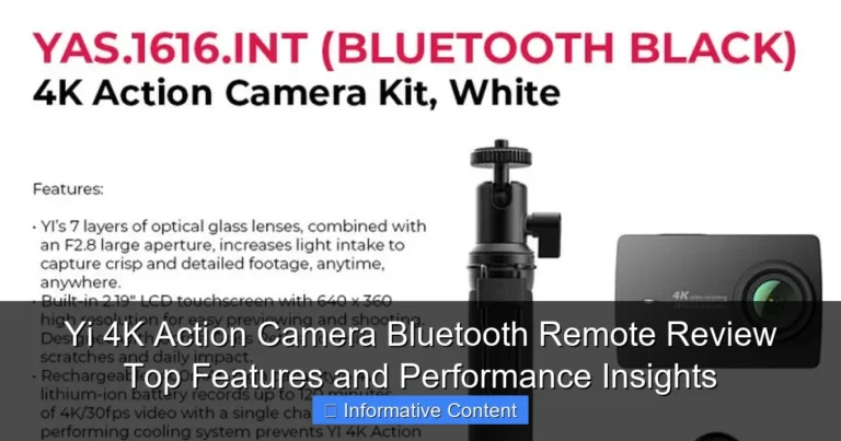 Yi 4K Action Camera Bluetooth Remote Review Top Features and Performance Insights