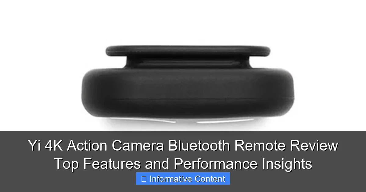 Yi 4K Action Camera Bluetooth Remote Review Top Features and Performance Insights