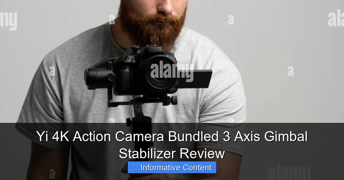 Yi 4K Action Camera Bundled 3 Axis Gimbal Stabilizer Review